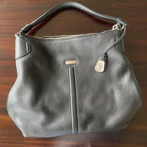 Cole Haan Black Pebbled Leather Bag Purse EUC $400